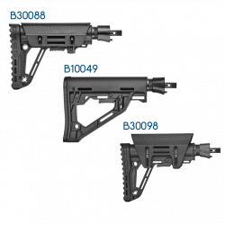(image for) EK Archery Butt Stock with Buffer Tube for Revo 7, Siege, R9/RX/Adder