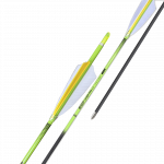(image for) Shocq Inceptor Carbon Arrow "ready to shoot" with Feathers (4.2)