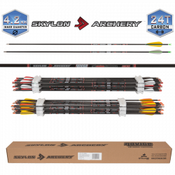 Skylon Novice schussfertiger Carbonpfeil mit Naturfedern (4.2) (Bild für) Skylon Novice schussfertiger Carbonpfeil mit Naturfedern (4.2)