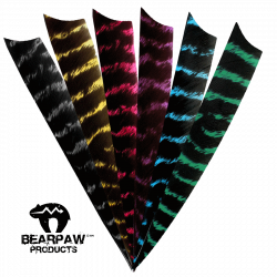 (image for) Bearpaw Feathers 4" RW Shield "naturally striped"