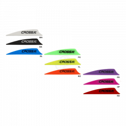 (image for) Cross-X (by AAE Arizona) Hybrid Vanes shield 2.00"