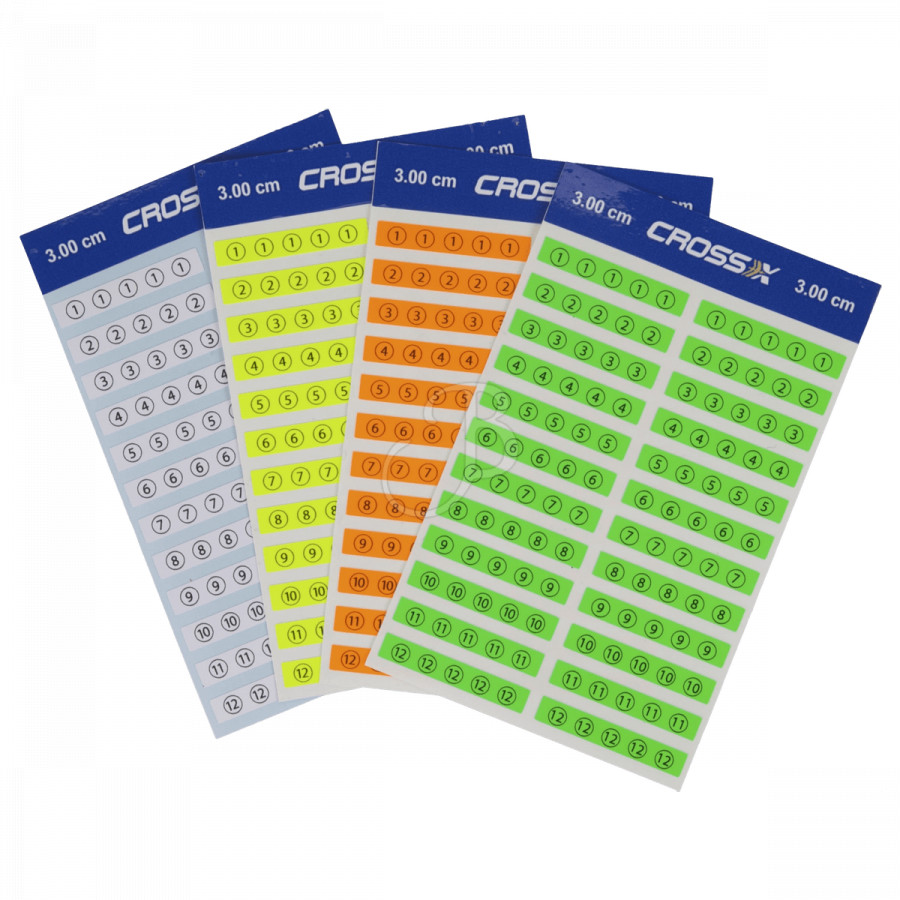 (image for) Cross-X Arrow Number Wraps (24 pcs)