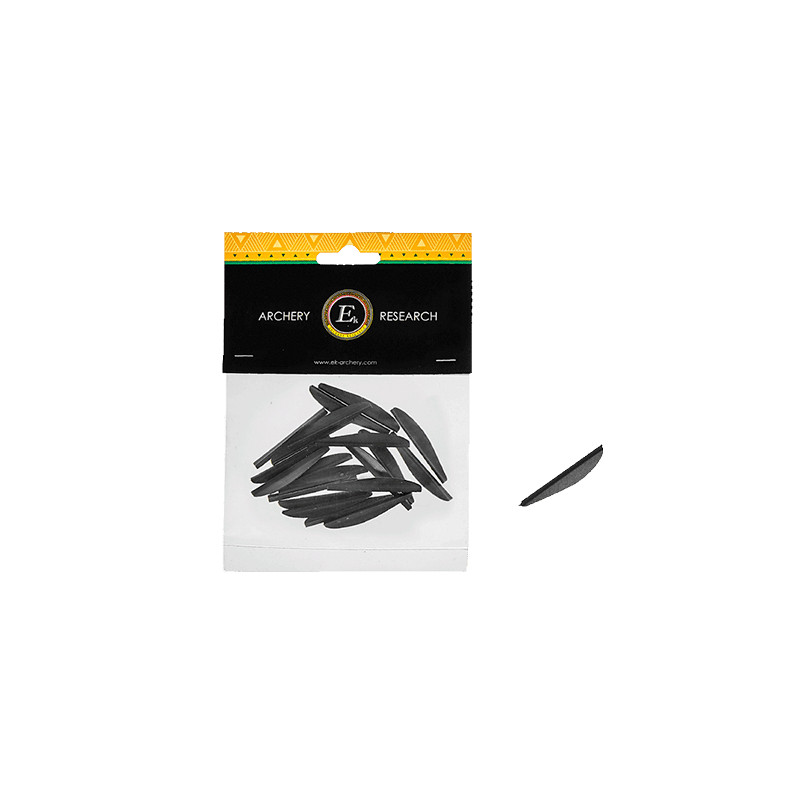 (image for) EK Archery Vanes 1,8" black for Pistol Crossbow Aluminium Bolts (20pcs bag)