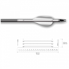 (Bild für) Socx Arrow Wrap für Spin Vanes auf Easton ACE (Solid)