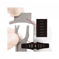 (image for) QAD Laser Cut Felt Kit for Arrow Rests black (3/pk)