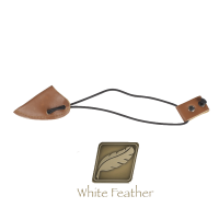 (image for) White Feather String Keeper Cyclone Leather