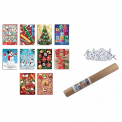 (image for) Egertec Christmas Target Faces (set of 10) incl. 50 Face Pins