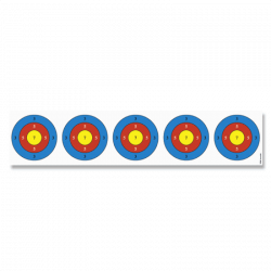 (image for) Krüger Blowpipe Target Face with 5 Bulls-eyes