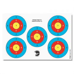 (image for) Krüger Blowpipe Target Face 5m BSVD