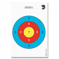 (image for) Krüger Blowpipe Target Face 10m BSVD