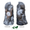 Leitold 3D-Ziel Stein mit Eichhörnchen und Marder (Bild für) Leitold 3D-Ziel Stein mit Eichhörnchen und Marder