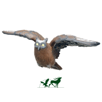 (Bild für) Leitold 3D-Ziel Uhu fliegend