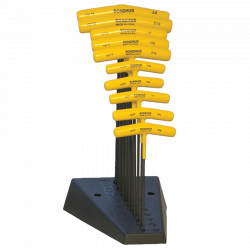 (image for) Bondhus Workshop T-Handle Key Set Hex Inches