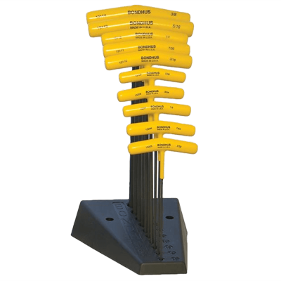 (image for) Bondhus Workshop T-Handle Key Set Hex Inches