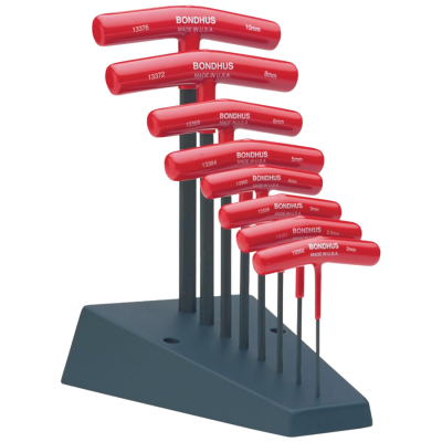 (image for) Bondhus Workshop T-Handle Key Set Hex Metric