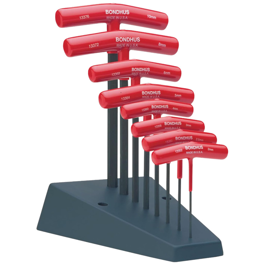 (image for) Bondhus Workshop T-Handle Key Set Hex Metric