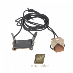 (image for) White Feather Bow Stringer Volcanic Top/Limb