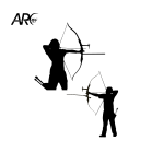 ArcTec Aufkleber Recurve Schütze/Schützin