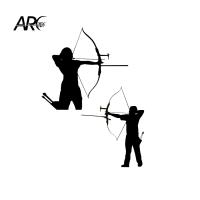 (Bild für) ArcTec Aufkleber Recurve Schütze/Schützin