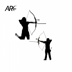 (image for) ArcTec Sticker Recurve Archer (male or female)