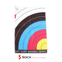 (Bild für) Socx Handtuch Microfaser "Eat Sleep Archery Repeat" Target
