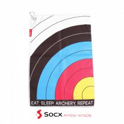 (image for) Socx Towel Micro Fibre "Eat Sleep Archery Repeat" Target