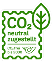 CO2 neutral zugestellt mit der Post