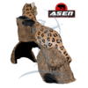 Asen/Wildcrete 3D Leopard am Baumstamm