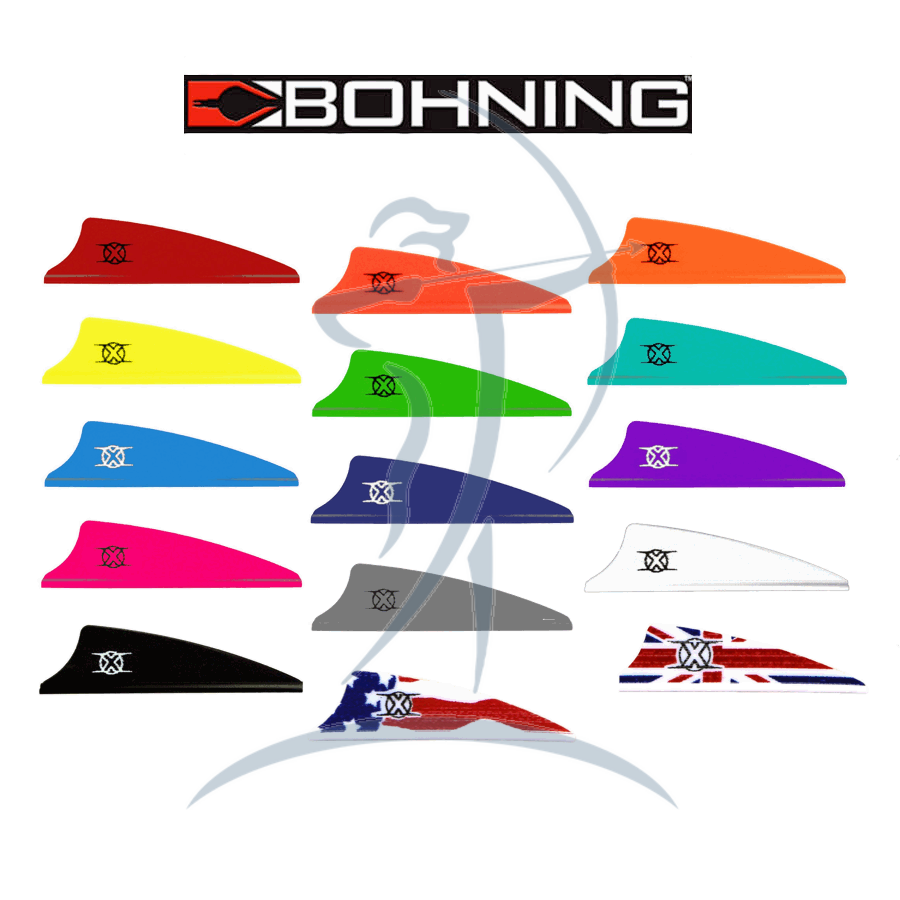 50 Flèches Tir à L'Arc BICASTER - Vanes Shield Cut 1,75 Pouces - Poids 3 Grains - 8 Couleurs Disponibles
