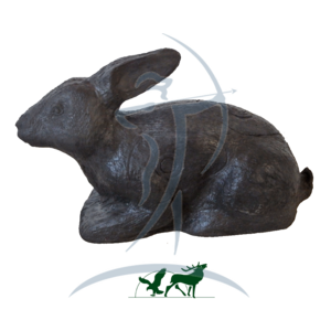 Leitold 3D-Ziel Hase liegend Black Edition