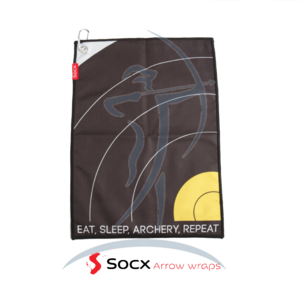 Socx Handtuch Microfaser "Eat Sleep Archery Repeat" Feld