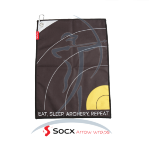 Socx Towel Micro Fibre "Eat Sleep Archery Repeat" Field