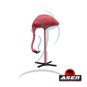 Asen/Wildcrete 3D Flamingo fressend