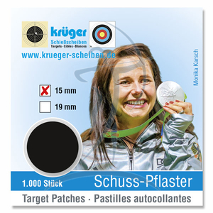 Krüger Schusspflaster (15mm Durchmesser)