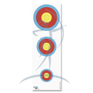 Krüger Target Face 3-Spot 100/75/50% for Training