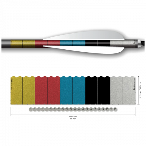 Socx Wrap 9.3mm (max.) Target Face Retro-Reflective White
