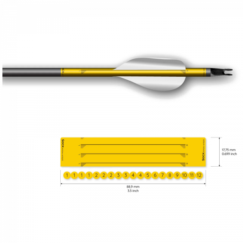Socx Arrow Wrap für Spin Vanes auf Easton ACE (Solid)