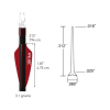 Flex-Fletch FFP-187 Premium Competition Target Archery Vanes