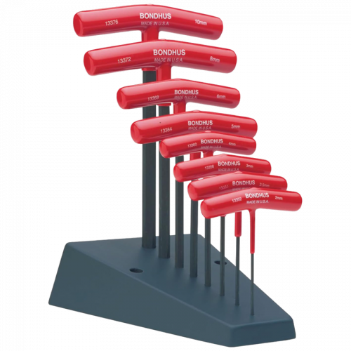 Bondhus Workshop T-Handle Key Set Hex Metric