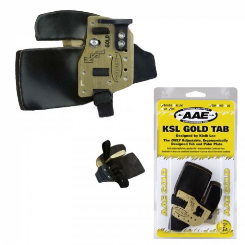 AAE KSL Gold Cordovan Fingertab (Messing)