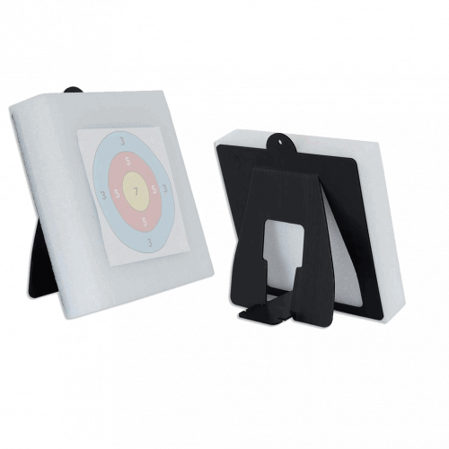 Maximal Schaum Zielscheibe für Blasrohre 30x30cm (6cm dick) mit Ständer