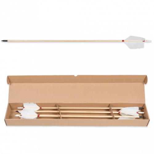 Buck TrailFlu-Flu Wooden Arrow Spruce (6/pk)